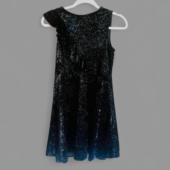 Zara Black Multicolor Glittered Dress - Picture 4 of 4